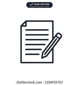 Evaluate icon symbol template for graphic and web design collection logo vector illustration