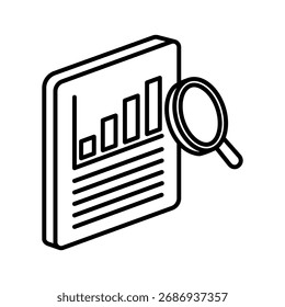 Evalúe el ícono isométrico de la mini ilustración. Uso Para El Concepto Moderno, Impresión, Ui, Ux Kit, Web Y Desarrollo De App. Vector Relacionado Con El Mercado, Negocios, Finanzas