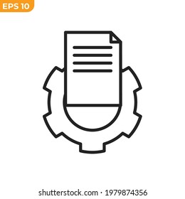 Bewertung der Symbol-Vorlage für das Berichtsymbol für die grafische und Web-Design-Kollektion Vektorgrafik