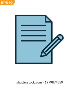 evaluate report icon symbol template for graphic and web design collection logo vector illustration