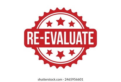 Re Evaluate rubber grunge stamp seal vector