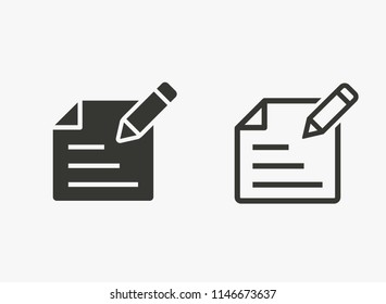 Evaluate vector icon. Illustration isolated for graphic and web design.