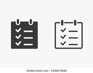 Evaluate vector icon. Illustration isolated for graphic and web design.