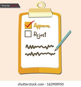 Evaluation approve quality check