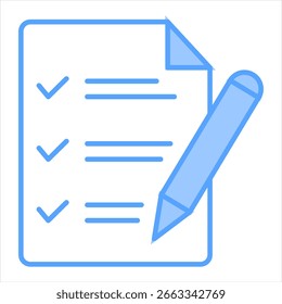 Evaluación de la Ilustración vectorial Blue Icon
