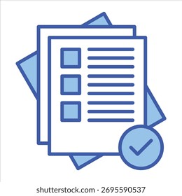 Evaluación de la Ilustración vectorial Blue Icon
