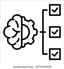 Evaluation Cogitate Icon Element For Design