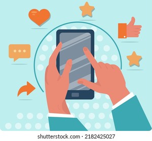 Evaluation concept. Assessment and performance analysis. Characters making a judgment about something , people holding rating stars. Vector flat illustration.