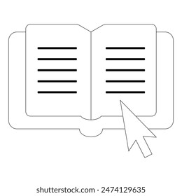 Evaluation concept with icon. Criteria, Online Education: thin vector icon set, black and white kit . Vector Simple icon. Eps 10. 