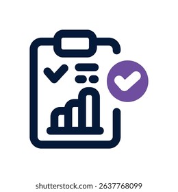 evaluation duotone icon. Sleek and modern vector icon for websites, mobile apps, marketing materials, and corporate design. Fully scalable and ready to use.