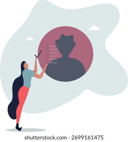 Evaluation or employee assessment, rating or performance review for improvement, satisfaction feedback checklist.life and employment of people.