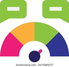 Comentarios de evaluación Icono de negocios Vector Ilustración plana