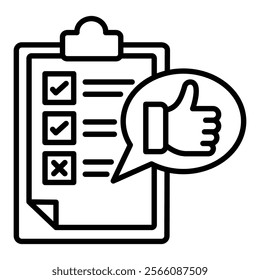 Evaluation Feedback Icon Element For Design