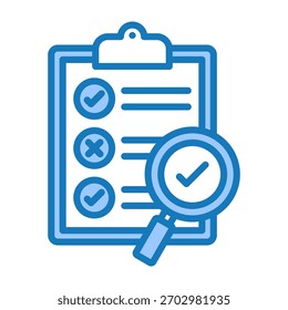Ícone de avaliação azul Dualtone Design Vetor Ilustração