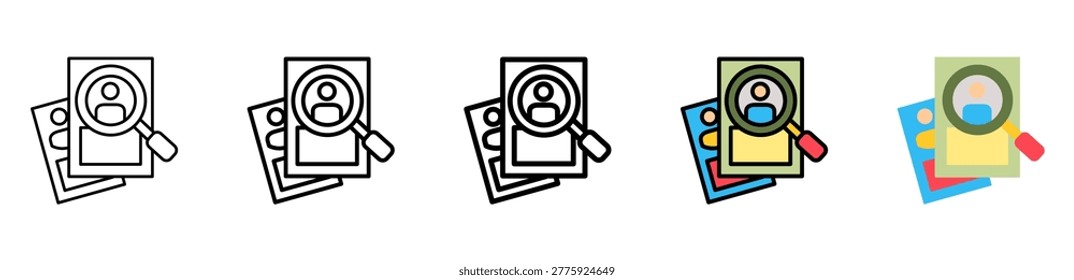 Evaluation Icon Collection With Different Styles And Colors