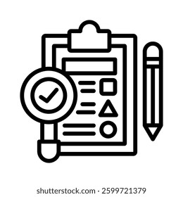 Evaluation Icon Element for Design