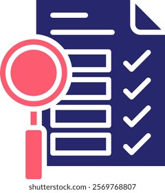 Evaluation Icon Fill Vector Illustration