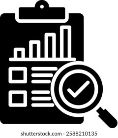 Evaluation Icon Glyph Vector Illustration