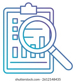 Evaluation icon Gradient Fill style.