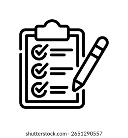 Evaluation Icon Line Vector Illustration