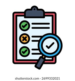 Ícone de avaliação Design de cor linear Ilustração de vetor