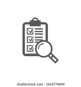 Evaluation icon on white background