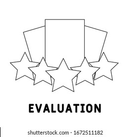 Evaluation icon. Outline filled creative elemet from business icons collection. KPI. Premium strategy icon for ui, ux, apps, software and infographics.