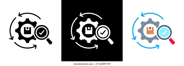 Conjunto de iconos de evaluación Ilustración vectorial de glifos
