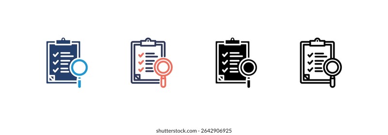 Evaluation Icon set multiple style collection