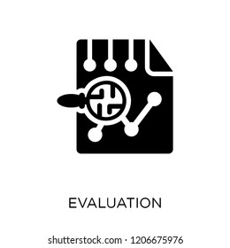 Evaluation icon. Evaluation symbol design from Artificial Intellegence collection.