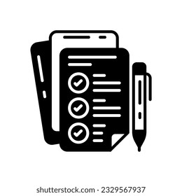 Evaluation icon in vector. Illustration