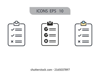 evaluation icons  symbol vector elements for infographic web