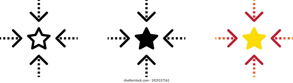 Evaluation icons, vector illustrations