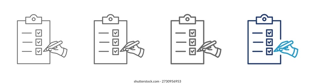 Ilustración del icono en estilo de línea y color azul para el diseño, Web y ui,. EPS 10