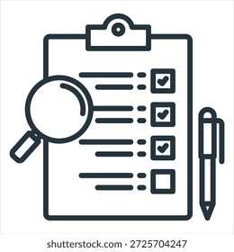 Evaluation Outline Icon Style Collection