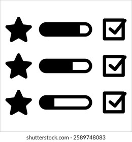 Evaluation Scale Icon Element For Design