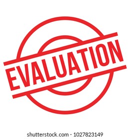 Evaluation stamp. Typographic label, stamp or logo