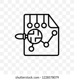 Evaluation vector linear icon isolated on transparent background, Evaluation transparency concept can be used for web and mobile