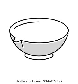 evaporating dish chemical glassware lab color icon vector. evaporating dish chemical glassware lab sign. isolated symbol illustration