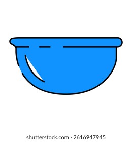 evaporating dish chemical glassware lab line icon vector. evaporating dish chemical glassware lab sign. isolated symbol illustration