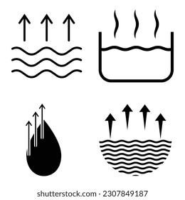 evaporating water icon vector illustration design