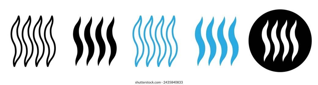 Evaporation icon logo set vector