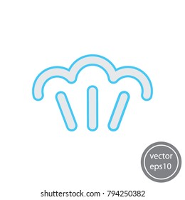 Evaporation icon vector