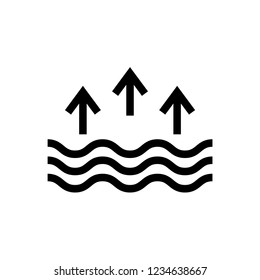 Evaporation Icon, Vector Illustration