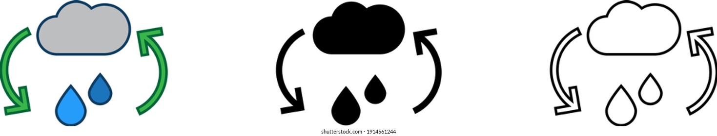 Evaporation icon , vector illustration