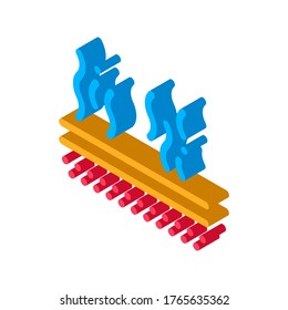 Evaporation Icon Vector. Isometric Evaporation sign. color isolated symbol illustration
