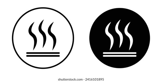 Evaporation vector line icon illustration.