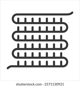 Evaporator Coil Icon Vector Illustration Outline