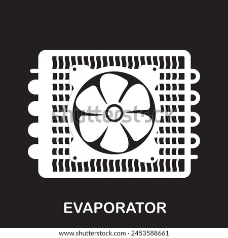 Evaporator icon vector illustration simple design