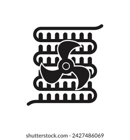 Evaporator vector icon illustration symbol design